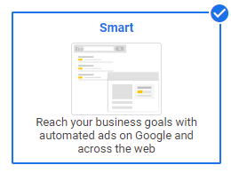 Google Ads Smart Campaigns set up