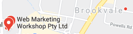 Web Marketing Workshop map in Brookvale