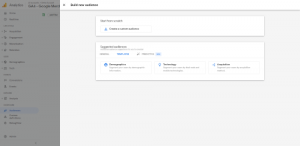 Google Analytics 4 Audience Setup