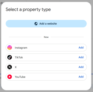 Google Search Console now offers additional linked property types